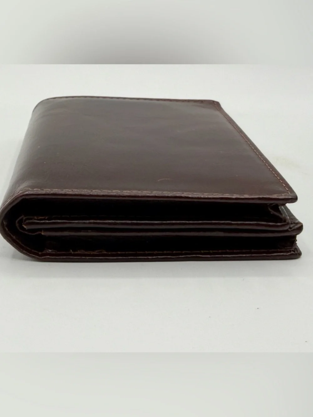 Niucunzh Mens Brown Leather Bifold Wallet Extra Large Capacity Card Hold
